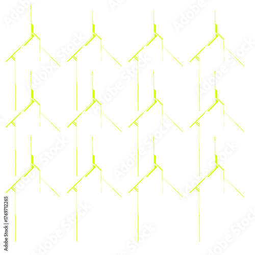 Digital Tech Lines Composition / Digitale Tech-Linien-Komposition / Composición digital de líneas tecnológicas