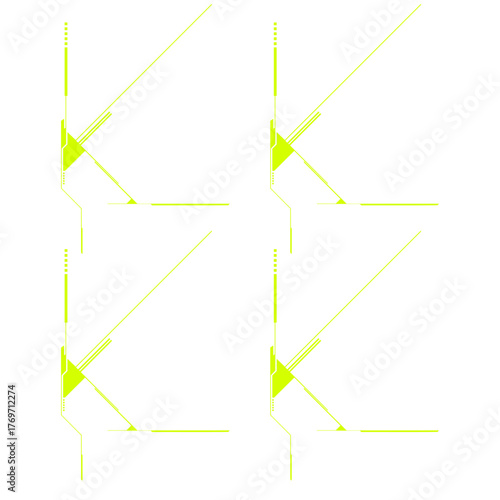 Digital Tech Lines Composition / Digitale Tech-Linien-Komposition / Composición digital de líneas tecnológicas