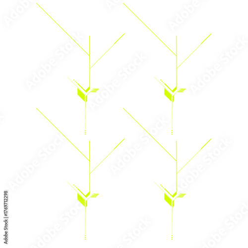 Digital Tech Lines Composition / Digitale Tech-Linien-Komposition / Composición digital de líneas tecnológicas