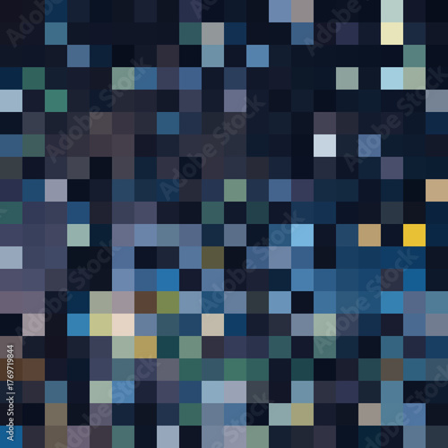 Colorful abstract mosaic background. Pixel effect. Camo and camouflage.