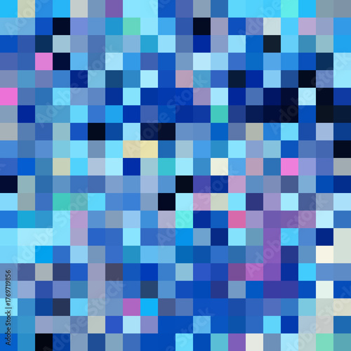 Colorful abstract mosaic background. Pixel effect. Camo and camouflage.