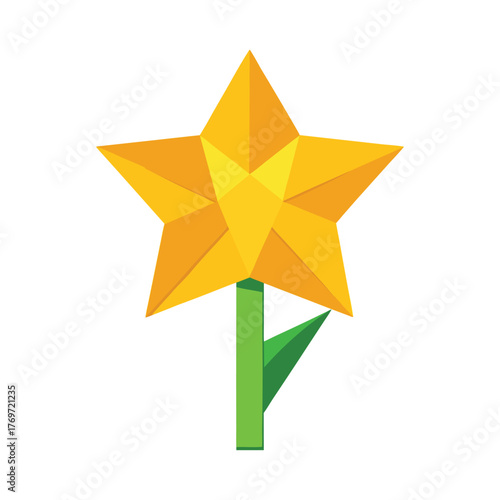 Charming origami daffodil made from yellow paper petals a cute handcrafted flower art