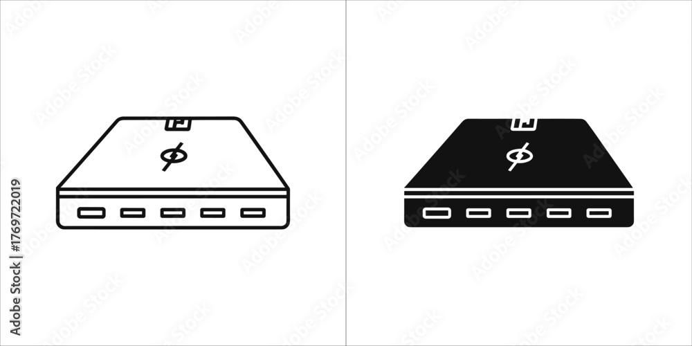 Fototapeta premium Power bank icon