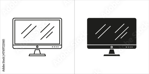 Computer monitor screen