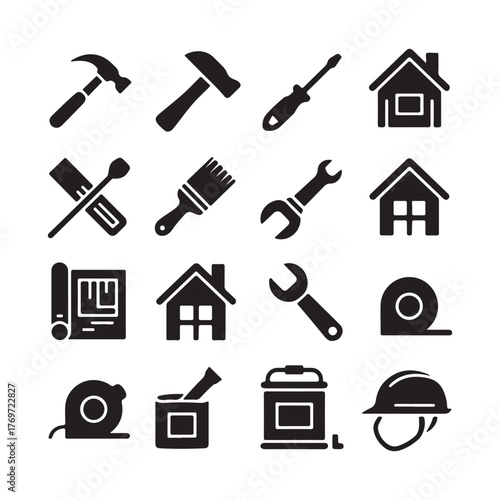 Vector Icon Pack for Building and Renovation