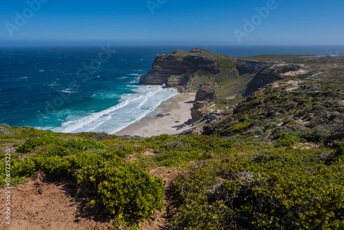 Wanderweg oberhalb des Dias Beach in Südafrika