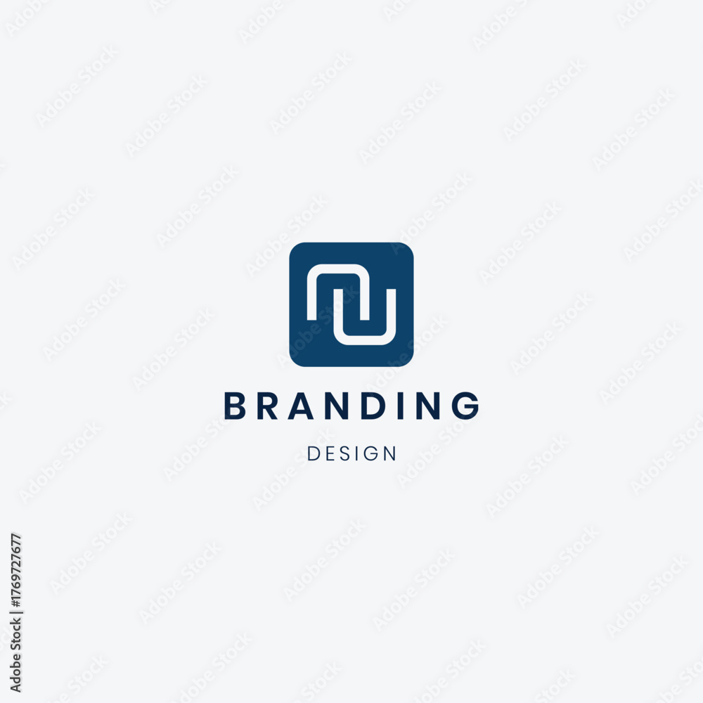 Fototapeta premium Branding Letter N logo template