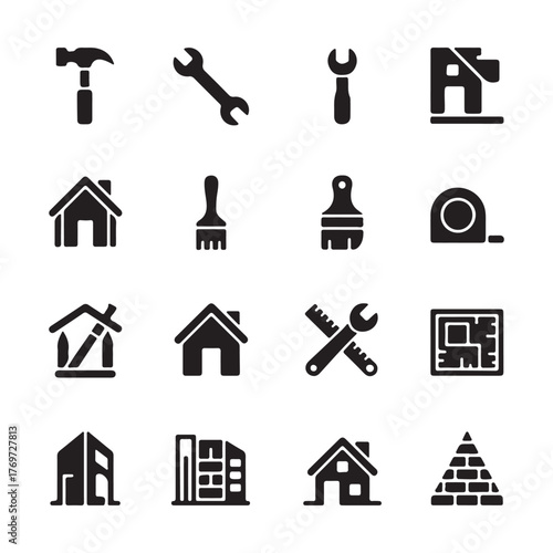Vector Icon Pack for Building and Renovation