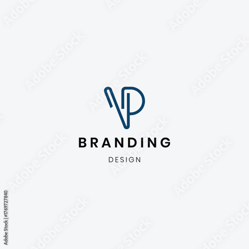 Branding Letter NP logo template