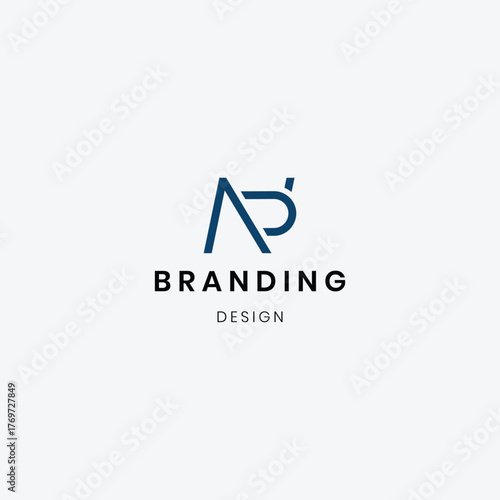 Branding Letter NP logo template