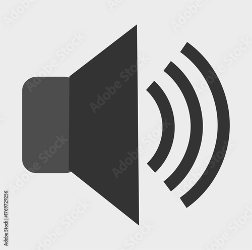 Speaker and Audio Icon — Sound and Volume Symbol