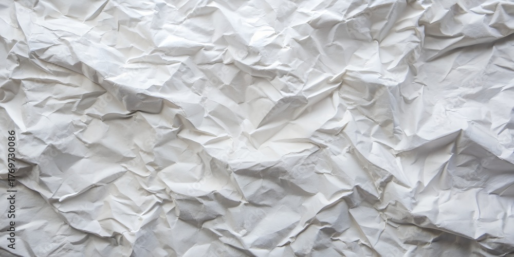 Obraz premium white crumpled paper texture background