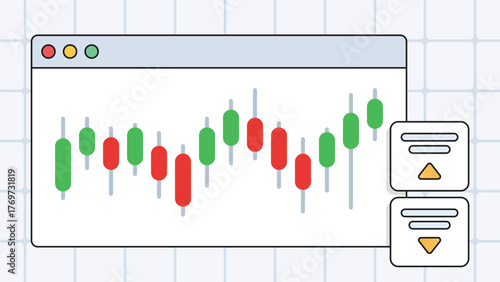 Candlestick chart in browser with alerts