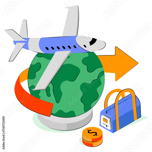 Premium download illustration of world tour 