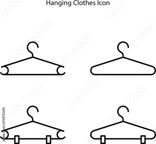 Hanger icon vector illustration logo template for many purposes. Isolated on a white background.