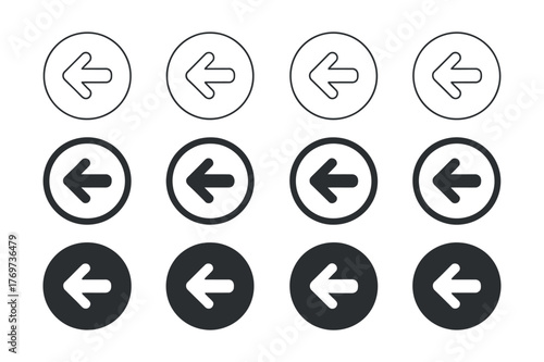 Arrow Icons Collection: Navigation, Direction Pointers, Round Vectors