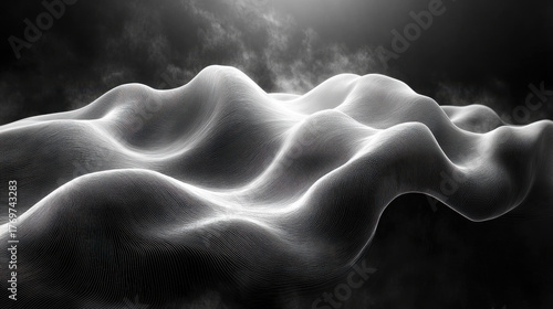 Minimal abstract line art depicting smooth spherical curves on a pure black background, emphasizing motion, depth, and modern geometry through elegant simplicity.
