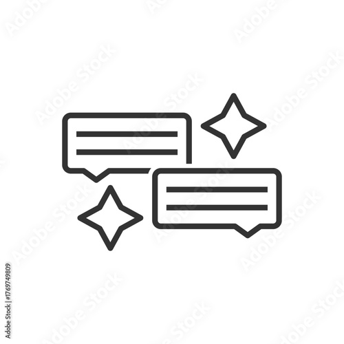 AI Chat Icon - Sparkle Icon
