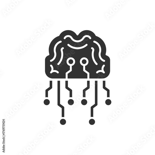 Neural Network Icon - Artificial Intelligence Icon