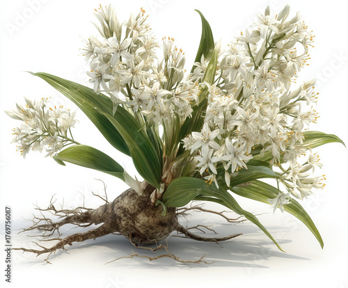 flower growing isolated image