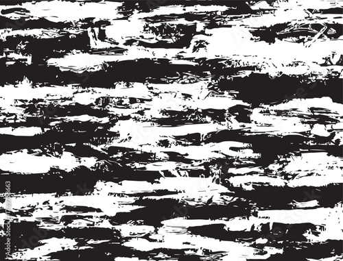 Abstract black and white texture with bold strokes creating a modern artistic pattern in a dynamic design