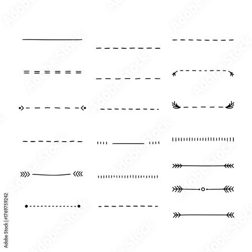 Decorative Dividers Elegant Line Breaks for Graphic Design and Layouts