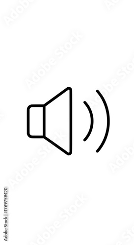 Audio volume icon symbol representing sound level or speaker output