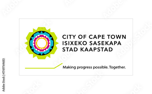 Flag of Cape Town city, South Africa