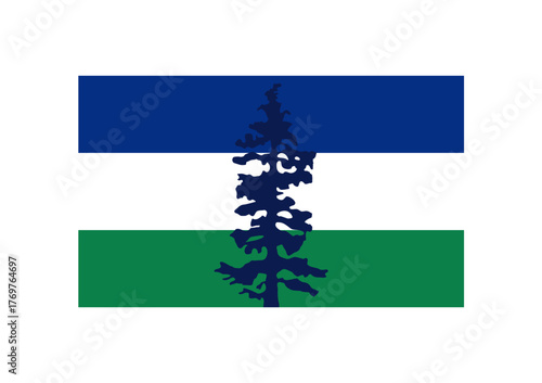 Doug flag or flag of Cascadia region, US