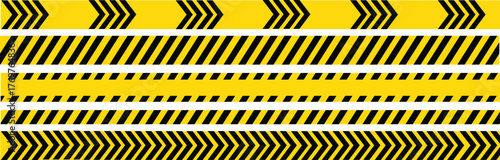 caution warning tape strips yellow black hazard barrier construction safety danger zone restricted area police line