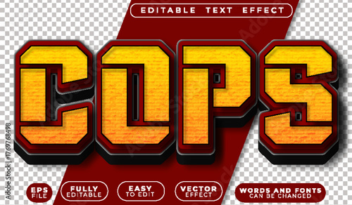  Cops Police Officer Law Authority Badge Editable Vector Text File