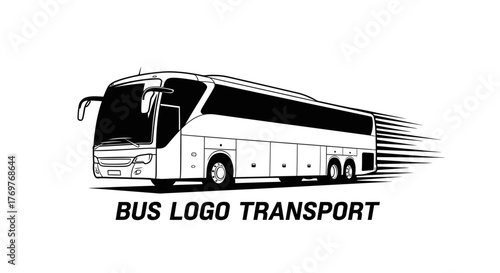 Dynamic Bus Logo Transport Design for Fast Travel and Passenger Commute.
