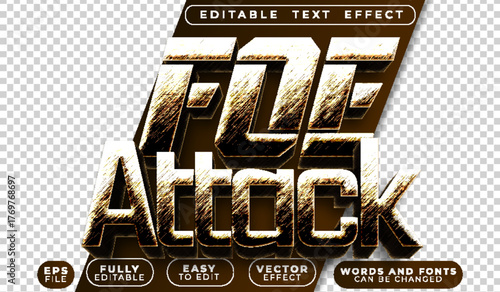  Foe Attack Enemy Battle Strike Combat Editable Vector Text File