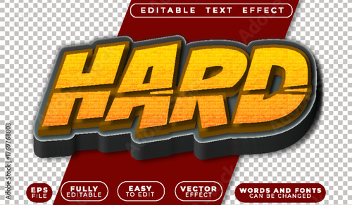  Hard Strong Tough Solid Durable Powerful Editable Vector Text File