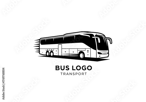 Modern Bus Logo Design for Transport Services.