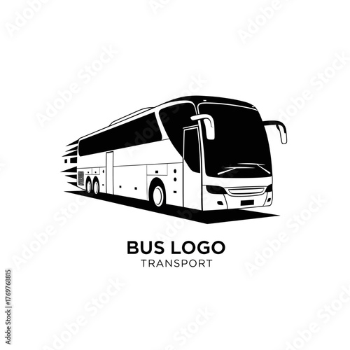 Modern Bus Logo Design for Transport Services.
