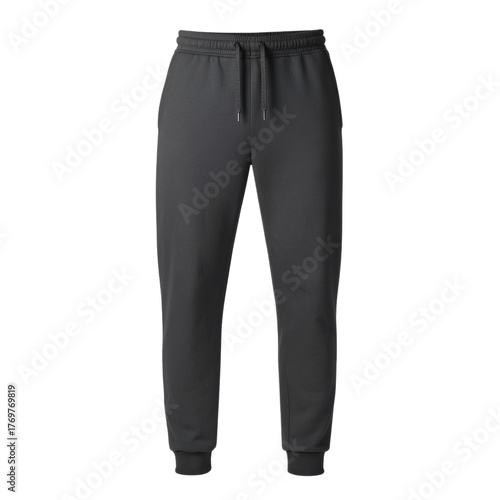Black fleece sweatpants joggers