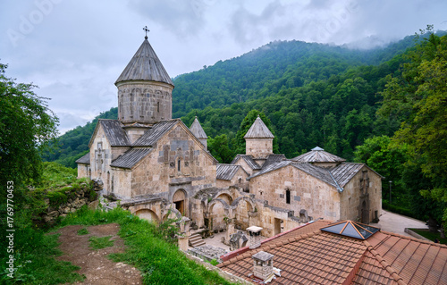 view of geghard monastery in armenia