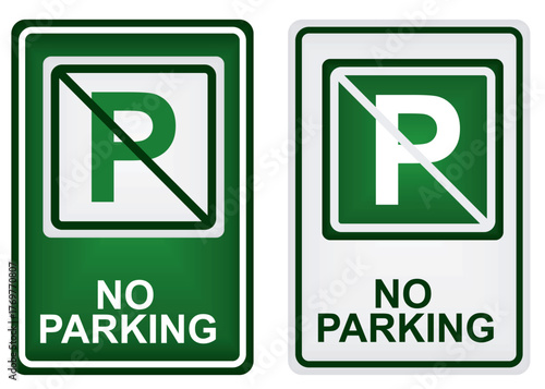 No parking sign. vector illustration	