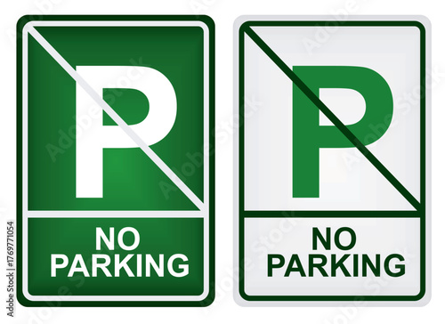 No parking sign. vector illustration	