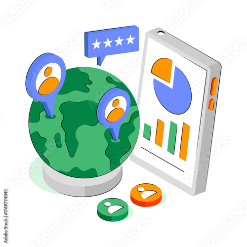 Premium design illustration of employee data 