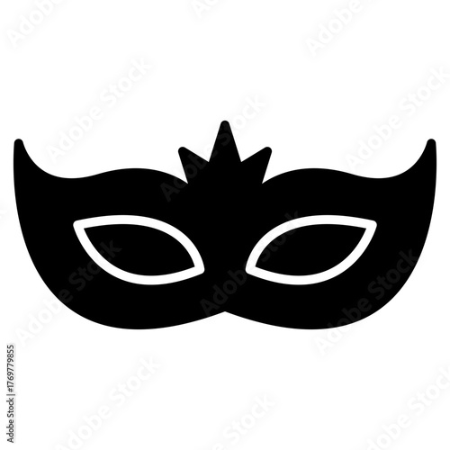 masquerade mask glyph icon
