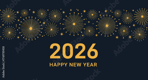 Festive 2026 New Year's Greeting A Celebration of Hope and New Beginnings with Fireworks