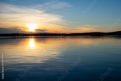 Wallpaper Mural Sunsetting on Granite Hill Lake Ontario Canada  Torontodigital.ca