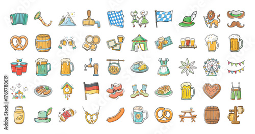 Accordion vector graphics seamless pattern illustration musical instrument icon