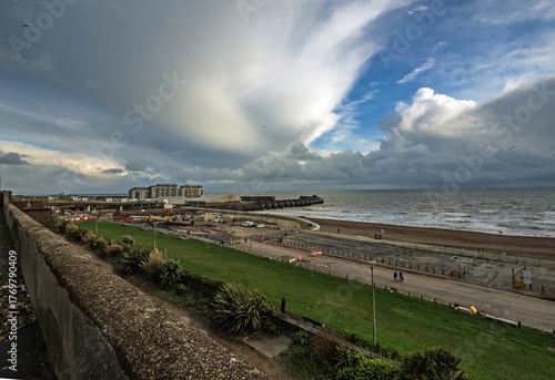 dramatic sky over the sea