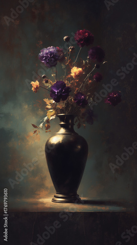 The Stillness of Withered Grace. Generative AI
