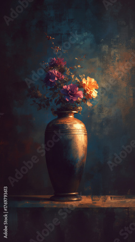 The Stillness of Withered Grace. Generative AI
