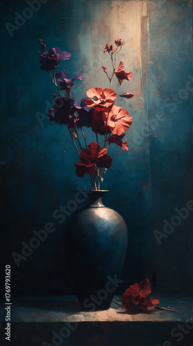 The Stillness of Withered Grace. Generative AI
