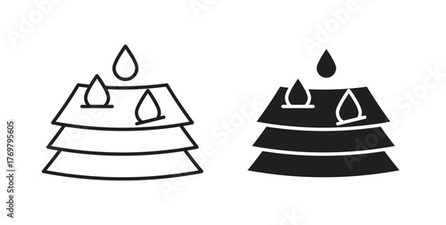 Absorption icon. Symbol, logo illustration. graphic icon set